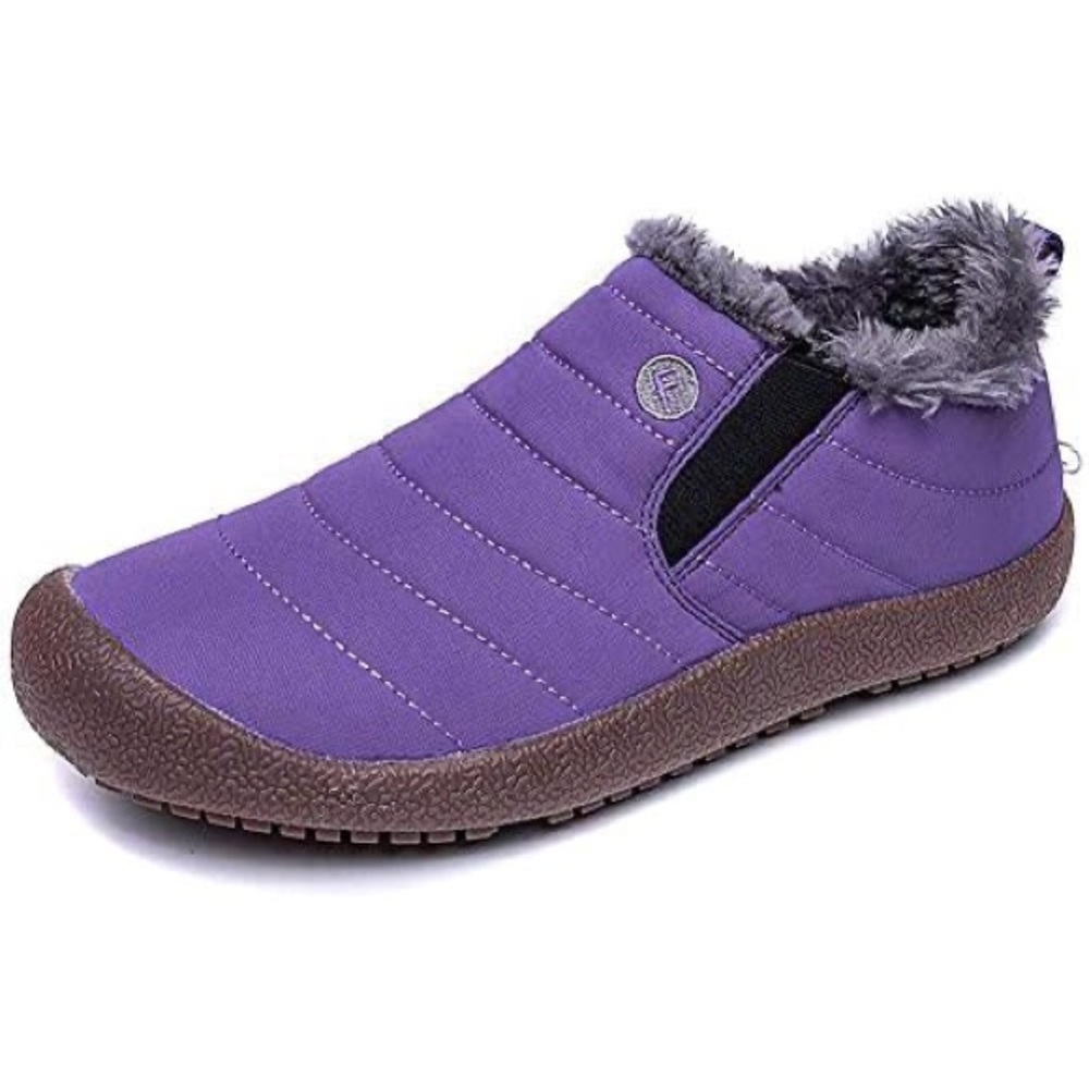 Women's Purple Slip-On plush lined Shoes